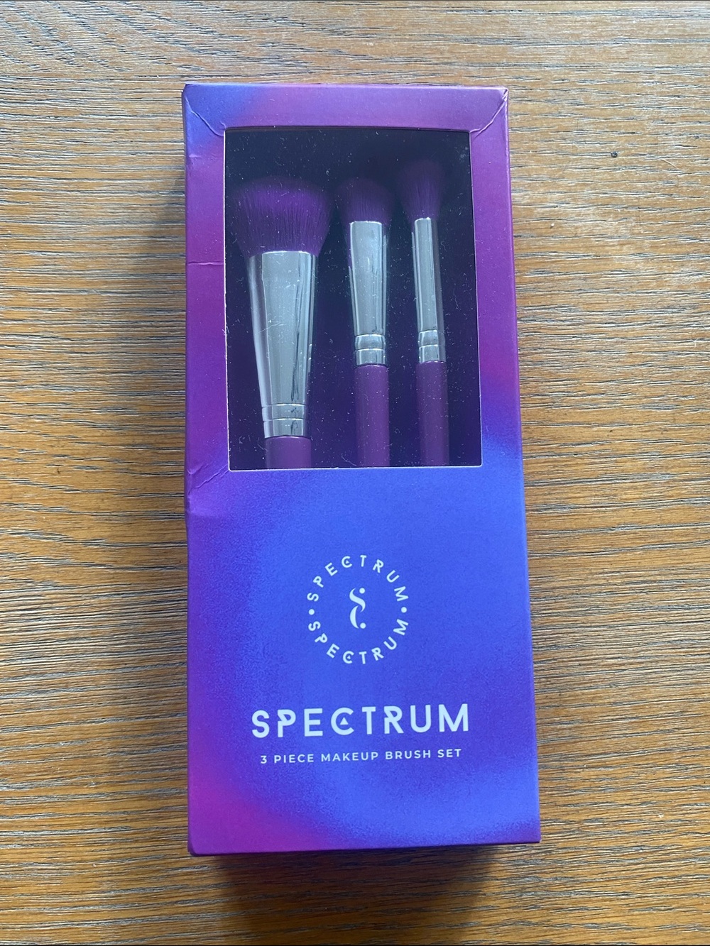 Spectrum Purple 3-Piece Purple Makeup Brush Set